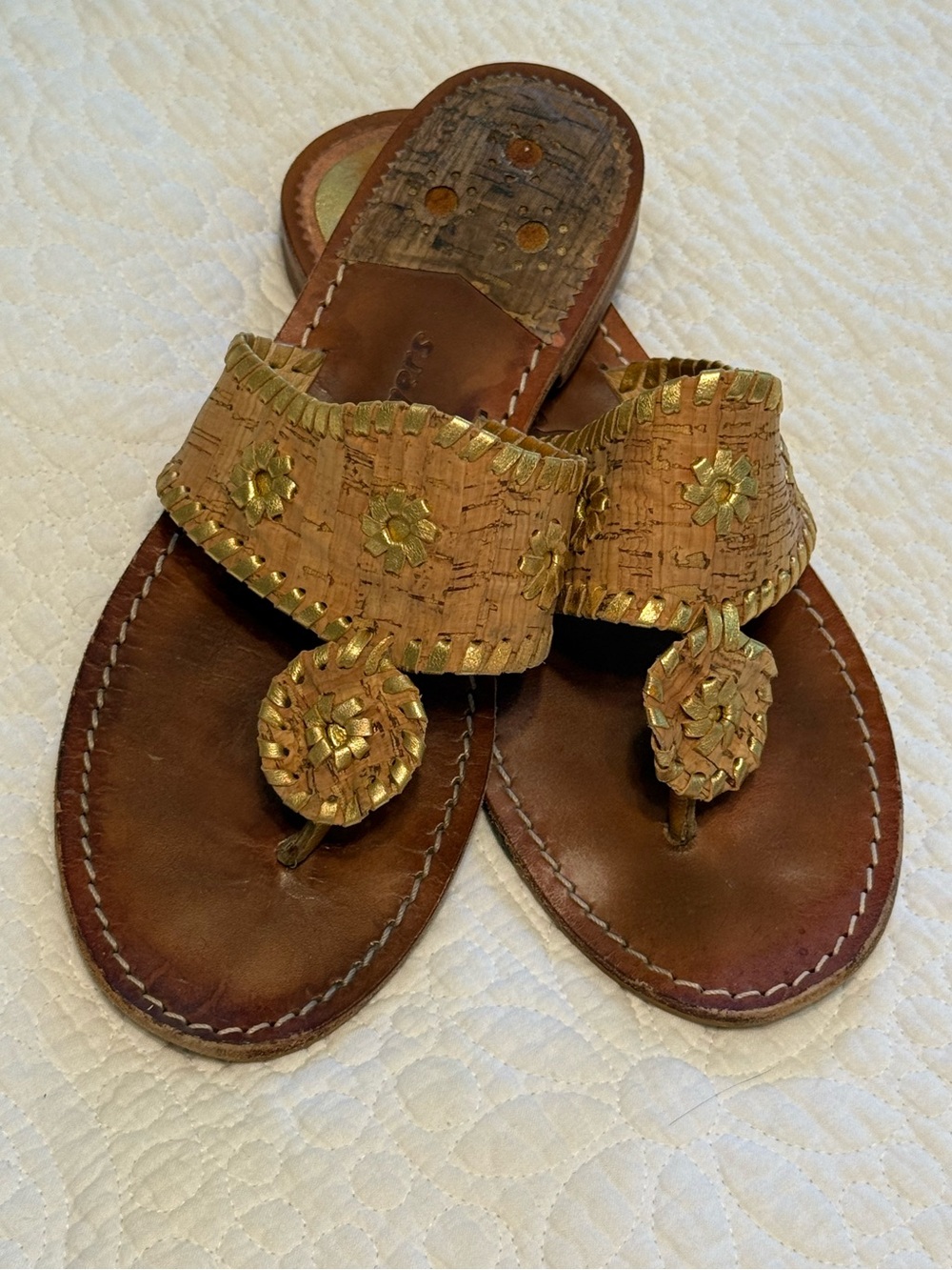Jack Rogers Original Jacks Cork and Gold